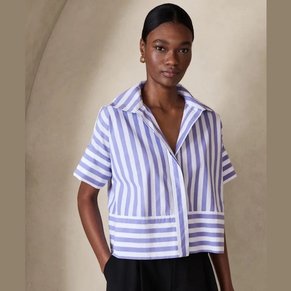 Banana Republic Tops - ❌SOLD❌ Banana Republic Laurel French-Cuff Shirt Size L